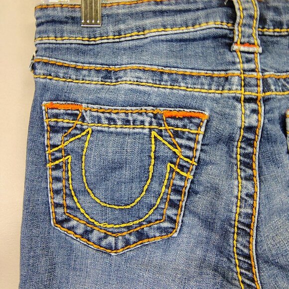True Religion Women's Size 27 Super Skinny  Light Wash Blue Denim Jeans - Picture 11 of 15